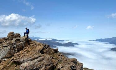 En la arista este del murcielago al pico de Aspe