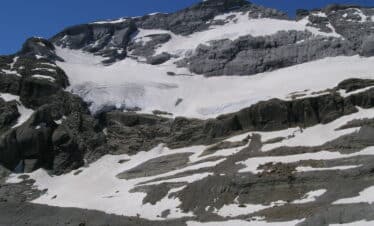 Cara norte del Monte Perdido y su glaciar
