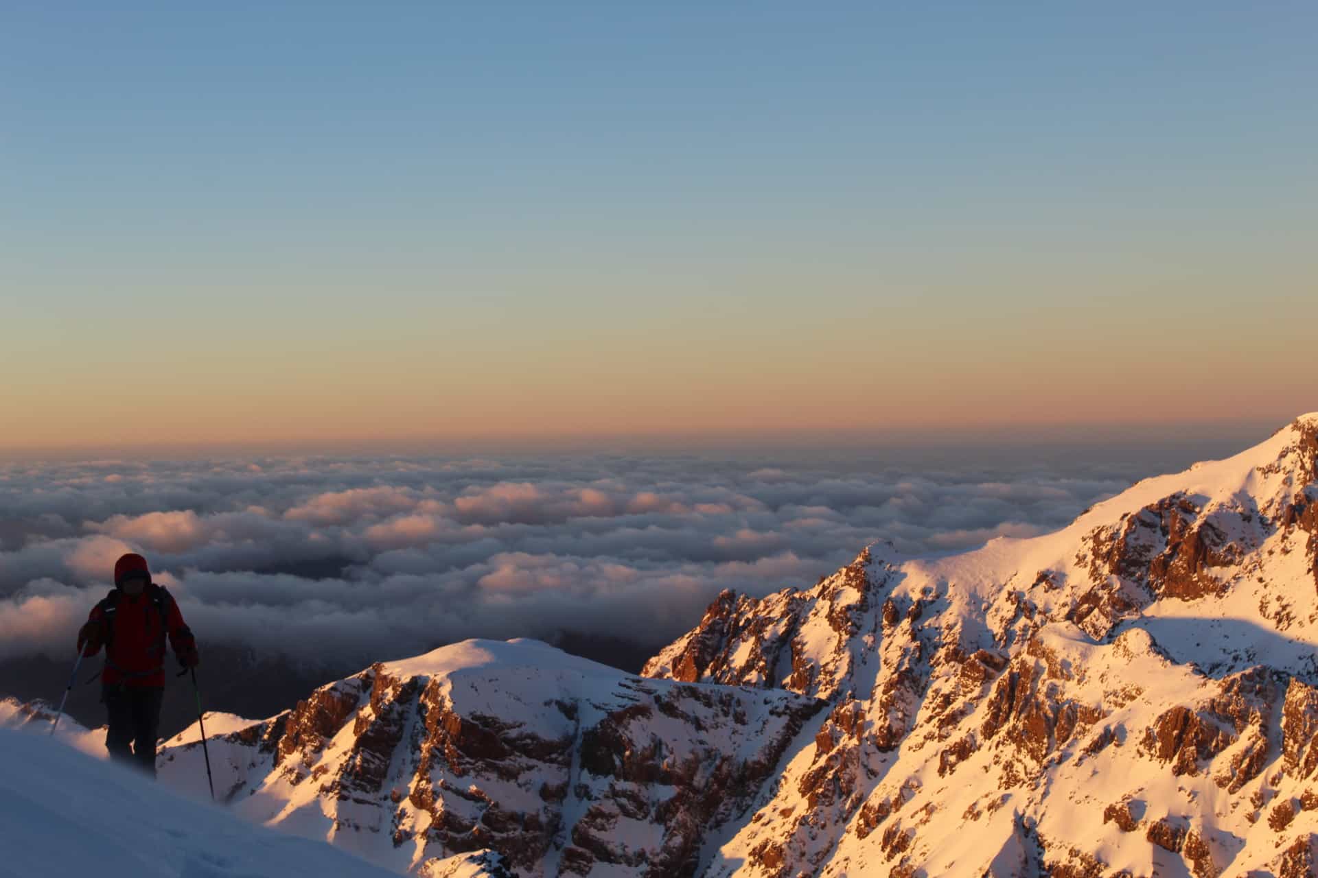 Llegando a la cumbre del Toubkal