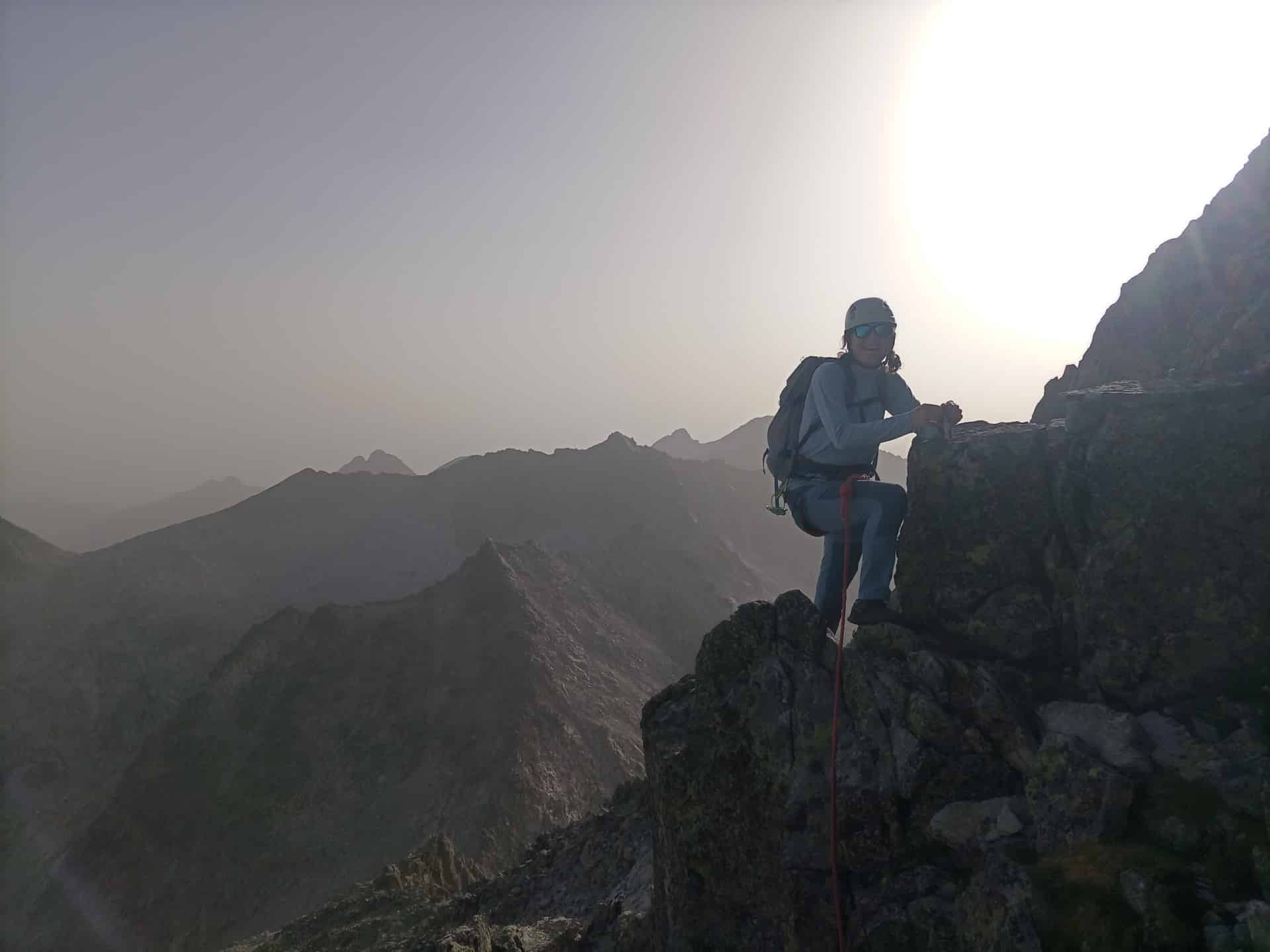 En la arista Salenques Tempestades al Aneto