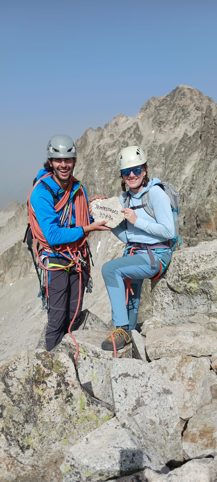 En la cumbre del pico Tempestades