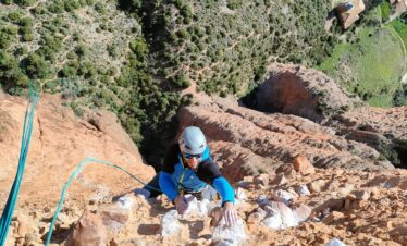 Escalada en la Fiesta de los Biceps en los Mallos de Riglos