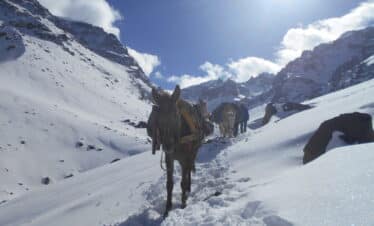 Refugio del Toubkal en Marruecos