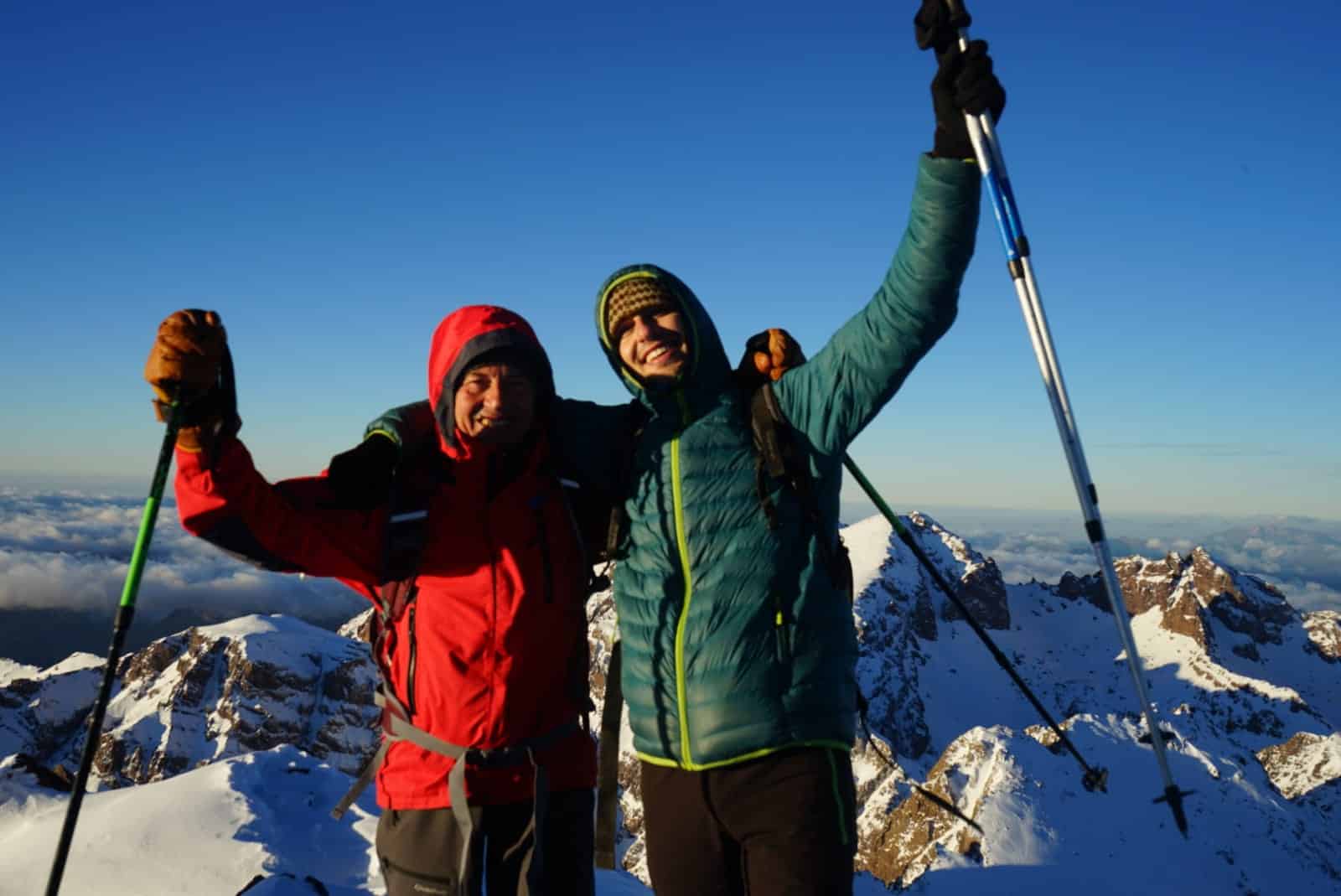 Cima del Toubkal en Marruecos