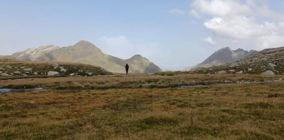 Durante una jornada de trekking en la Senda de Camille en el Parque Natural de los Valles Occidentales