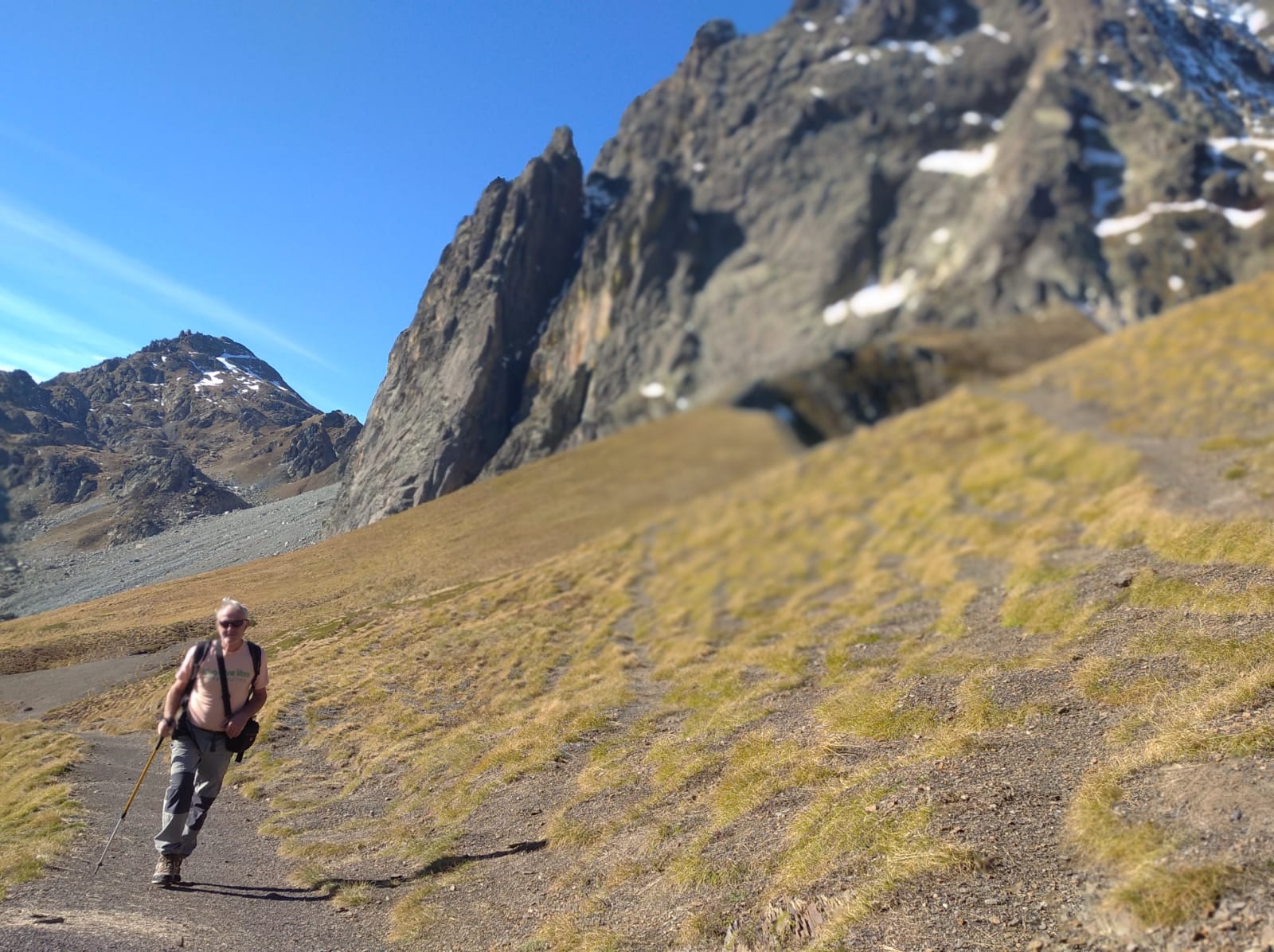Pasado el Refugio de Pombie, llegando al Collado de Pombie